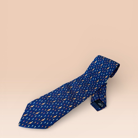 Salvatore Ferragamo Other - Salvatore Ferragamo Silk Blue Tie